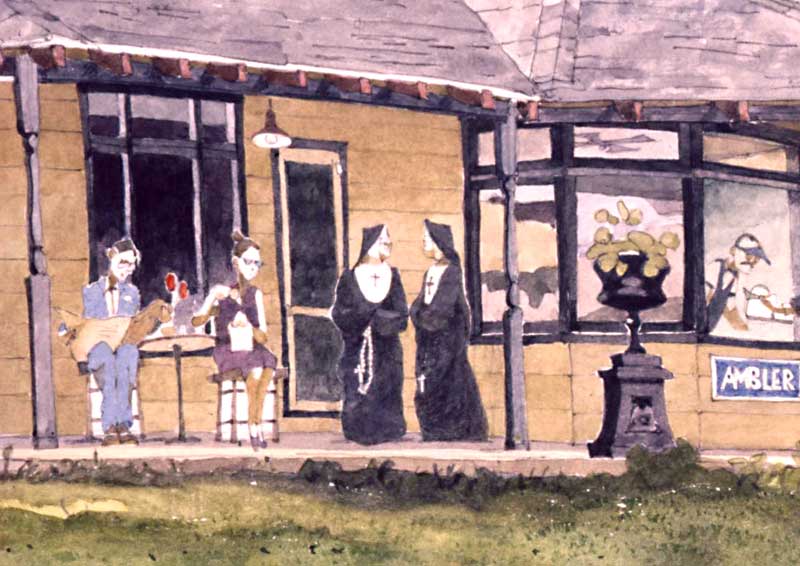Ambler Train Station Detail by Eddie Flotte