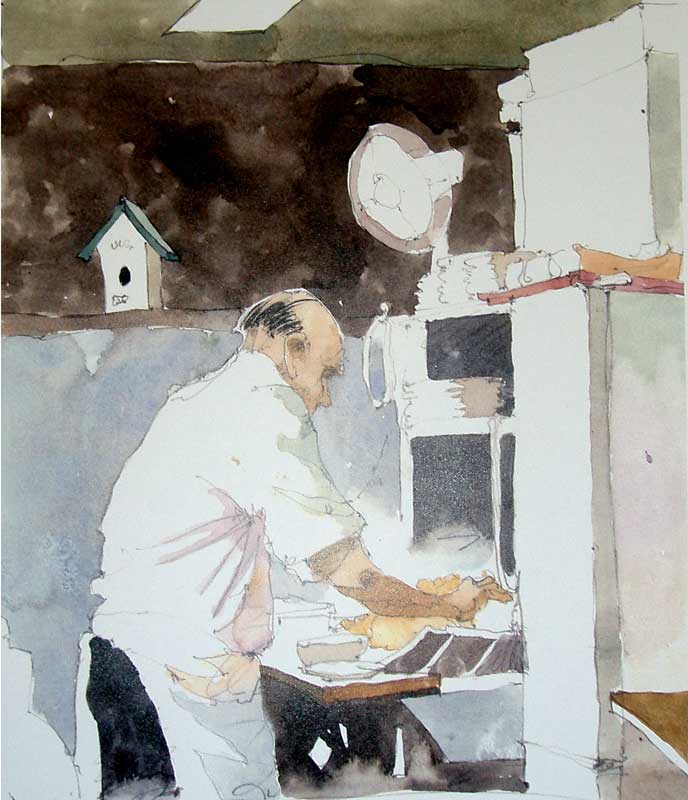 Bill at Hank's Place by Eddie Flotte
