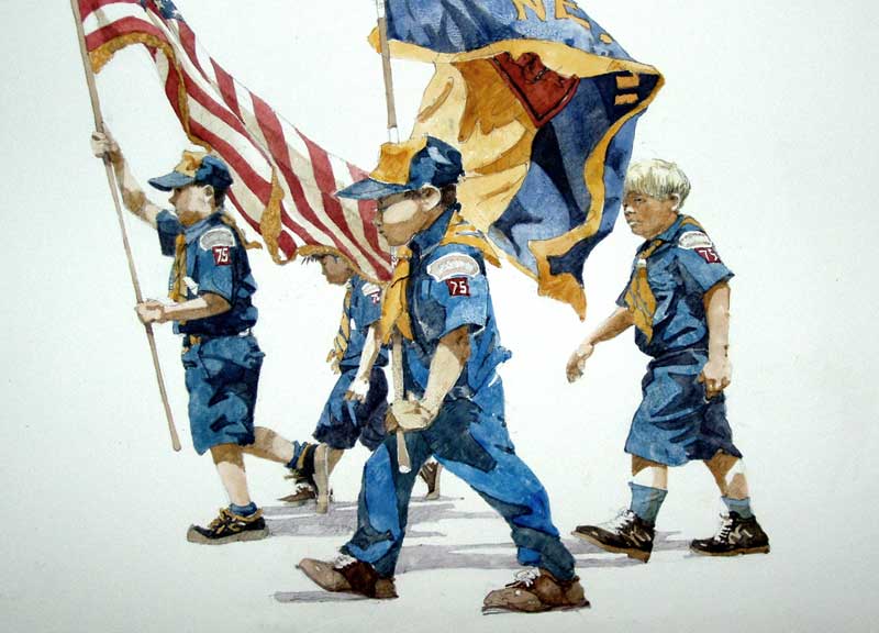 Boy Scouts on Parade by Eddie Flotte