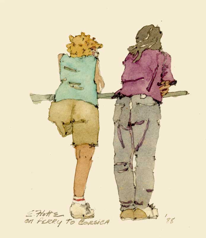 Ferry to Corsica by Eddie Flotte