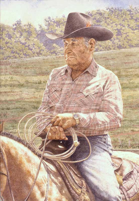 Johnny Pacheco on Horseback by Eddie Flotte