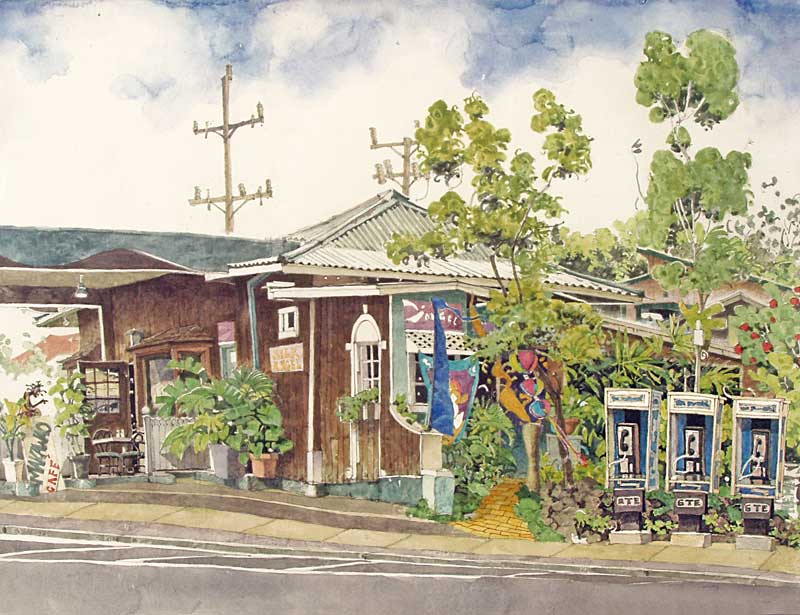 Makawao Cafe by Eddie Flotte