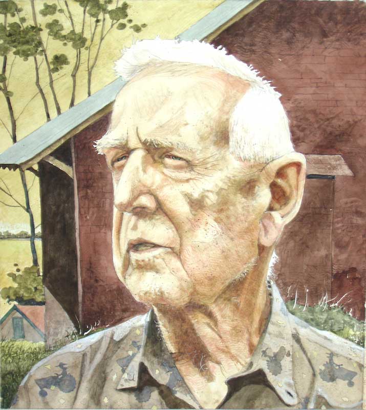 Mr Kuerner At The Barn by Eddie Flotte