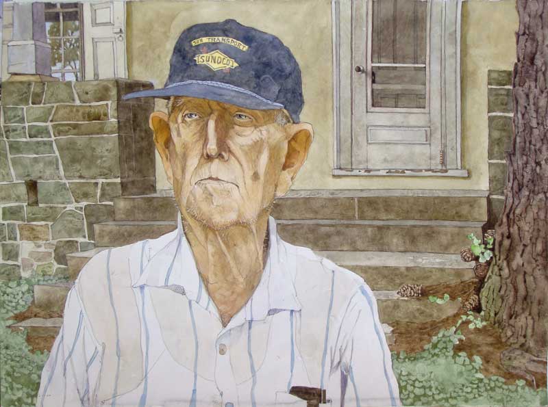 Mr Kuerner At The Porch by Eddie Flotte