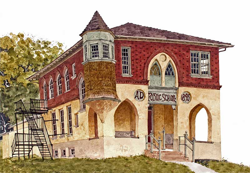 Old Whitpain School by Eddie Flotte