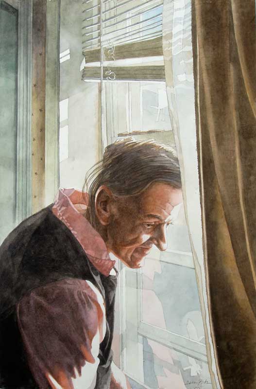 Phoebie at the Window by Eddie Flotte
