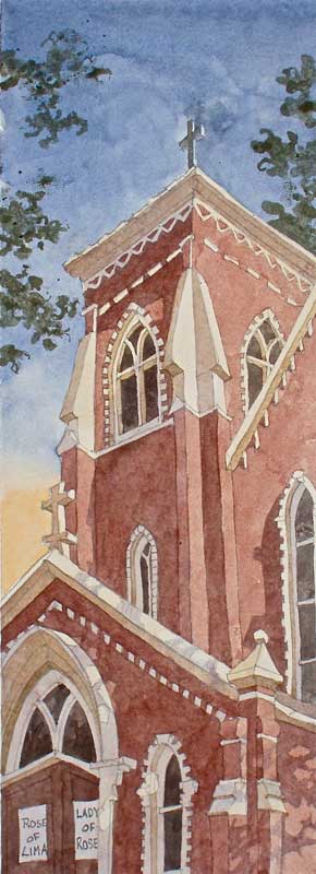 Rose of Lima Church Freehold, NJ by Eddie Flotte