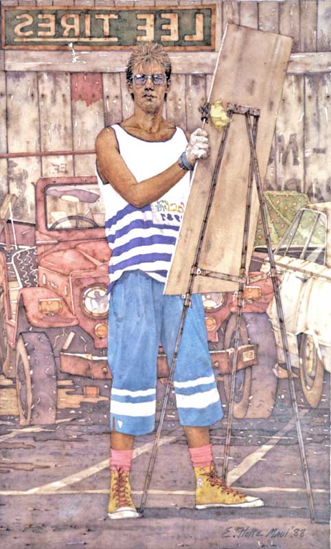 Self Portrait at Mister Brown's by Eddie Flotte
