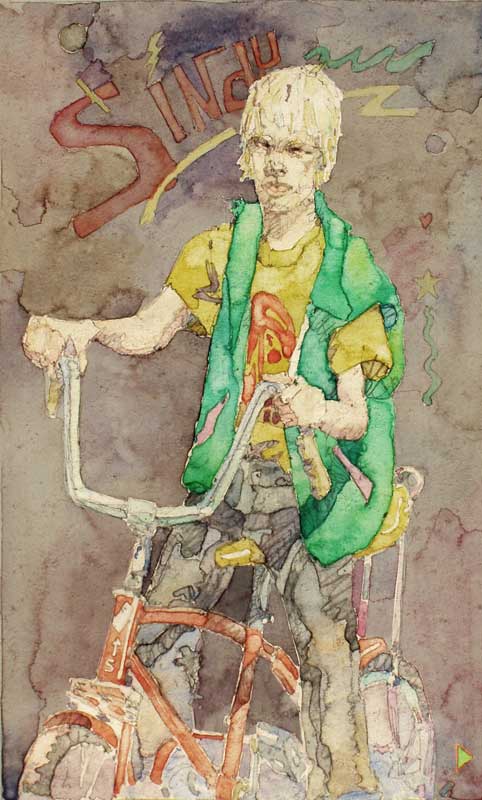 Sindu on His Bike by Eddie Flotte