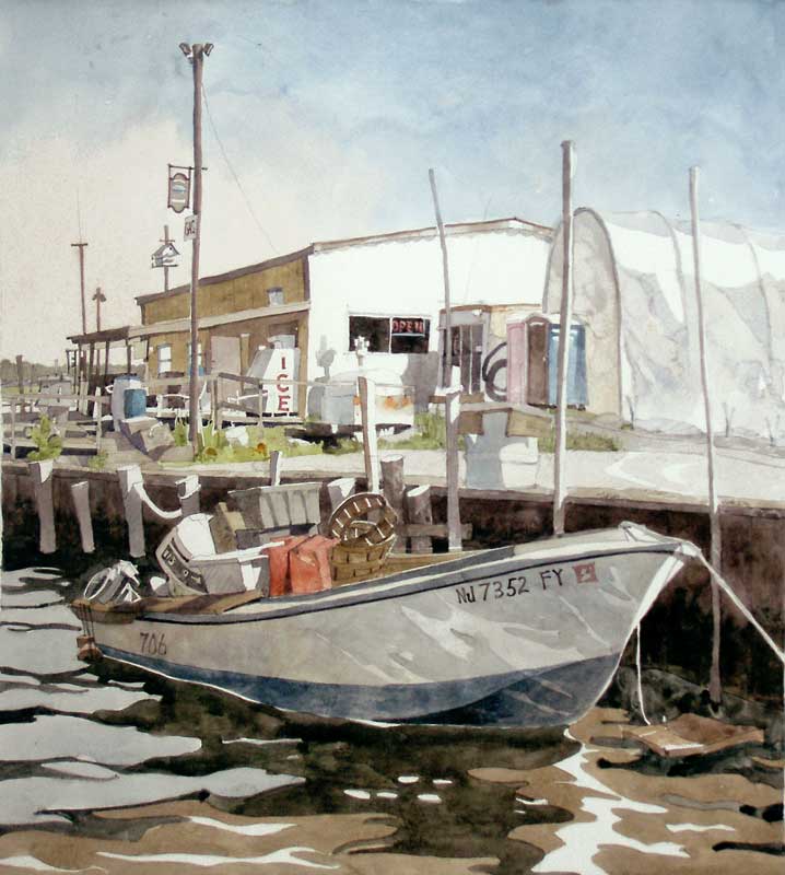 Somers Point Minnow Boat by Eddie Flotte