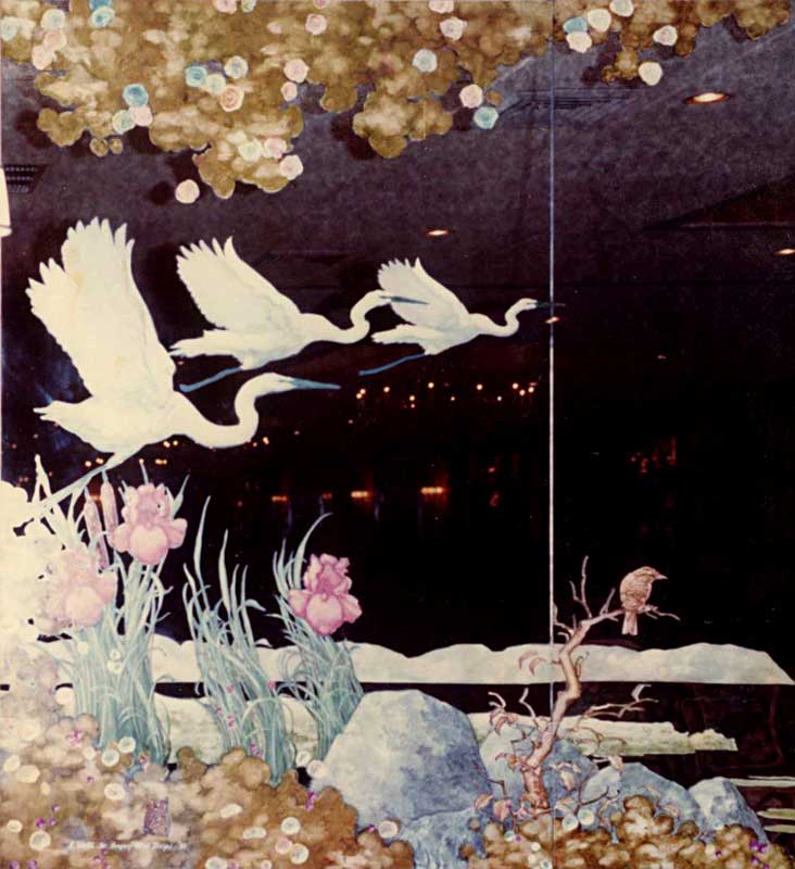 Water Birds on Mirror II by Eddie Flotte