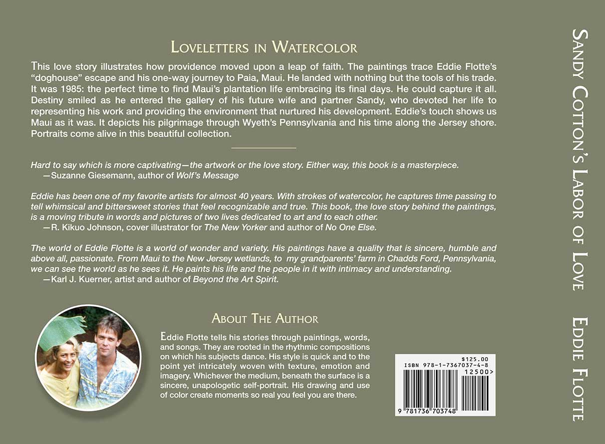 Book: Sandy Cotton's Labor of Love - Loveletters in Watercolor by Eddie Flotte