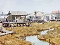 A Bridge Beyond Painting by Eddie Flotte: A Bridge Beyond