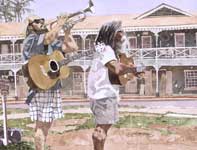 A Joyful Noise Painting by Eddie Flotte: A Joyful Noise