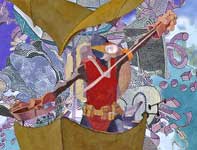 A Most Adventurous Dairy Cow 15 Painting by Eddie Flotte: A Most Adventurous Dairy Cow 15
