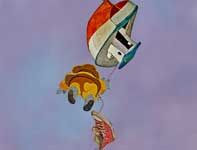 A Most Adventurous Dairy Cow 25 Painting by Eddie Flotte: A Most Adventurous Dairy Cow 25