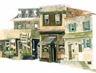 Ambler Inn Painting by Eddie Flotte: Ambler Inn