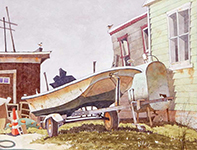 Another Gray Day Painting by Eddie Flotte: Another Gray Day