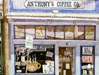 Anthony's Coffee Painting by Eddie Flotte: Anthony's Coffee