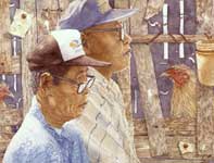 Birds of a Feather Painting by Eddie Flotte: Birds of a Feather