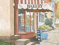 Bredenbeck's Bakery Painting by Eddie Flotte: Bredenbeck's Bakery