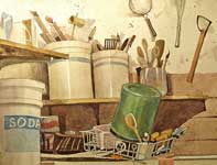 Brushes, Spoons, and Sponges Painting by Eddie Flotte: Brushes, Spoons, and Sponges