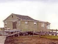 Bungalow on the Bay Painting by Eddie Flotte: Bungalow on the Bay