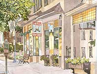 Children's Boutique Painting by Eddie Flotte: Children's Boutique