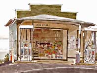 Ching Store Painting by Eddie Flotte: Ching Store