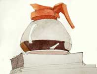 Coffee Pot Painting by Eddie Flotte: Coffee Pot
