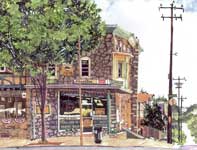 Conshohocken Deli Painting by Eddie Flotte: Conshohocken Deli