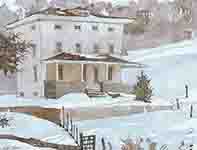First Snow Painting by Eddie Flotte: First Snow