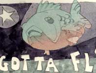 Fish Gotta Fly Painting by Eddie Flotte: Fish Gotta Fly
