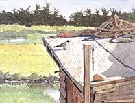 Five Cent Crabs Painting by Eddie Flotte: Five Cent Crabs