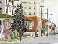 Flanders Hotel Painting by Eddie Flotte: Flanders Hotel