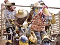 Flannel Shirts and Flowered Bonnets Painting by Eddie Flotte: Flannel Shirts and Flowered Bonnets