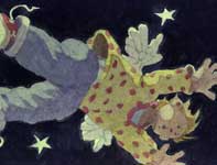 Flying Boy Painting by Eddie Flotte: Flying Boy