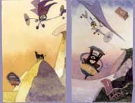 Flying Machine Dream Sketches Painting by Eddie Flotte: Flying Machine Dream Sketches
