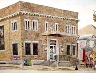 Girard Trust Bank Ambler Painting by Eddie Flotte: Girard Trust Bank Ambler