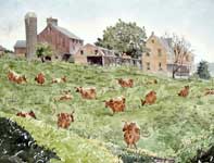Gratorsford Dairy Farm Painting by Eddie Flotte: Gratorsford Dairy Farm