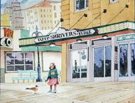 Gull Whisperer Painting by Eddie Flotte: Gull Whisperer