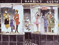 Harris' Department Store Ambler Detail Painting by Eddie Flotte: Harris' Department Store Ambler Detail