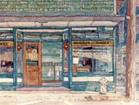 Hew Store '85 Painting by Eddie Flotte: Hew Store '85