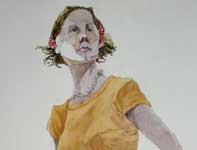 Kirsten Painting by Eddie Flotte: Kirsten