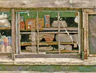 Kitada's Kitchen Window Painting by Eddie Flotte: Kitada's Kitchen Window