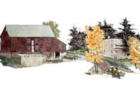 Kuerner's Farm Painting by Eddie Flotte: Kuerner's Farm