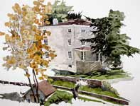 Kuerner's House Painting by Eddie Flotte: Kuerner's House