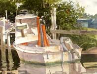 Lazy Day at Blackburn Point Painting by Eddie Flotte: Lazy Day at Blackburn Point