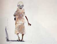 Little Lady Painting by Eddie Flotte: Little Lady
