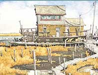 Low Tide Painting by Eddie Flotte: Low Tide